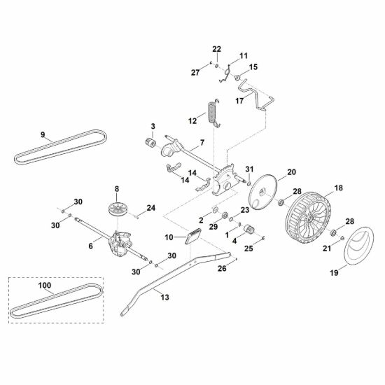 Picture of E - Asse posteriore, cambio RM 650.0 T