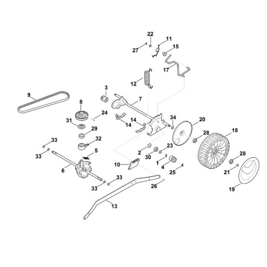 Picture of E - Asse posteriore, cambio RM 650.0 VE