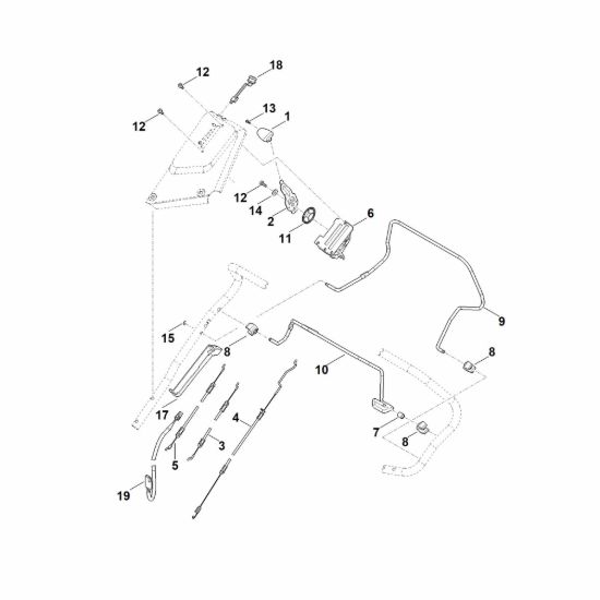 Picture of A - Parte superiore manubrio RM 650.1 VE