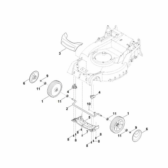 Picture of D - Asse anteriore, copertura RM 650.1 VE