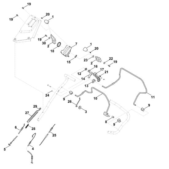 Picture of A - Parte superiore manubrio RM 655.0 YS