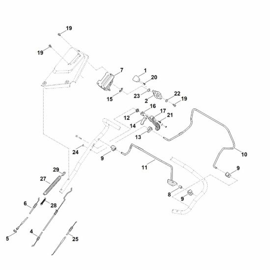 Picture of A - Parte superiore manubrio RM 655.1 RS