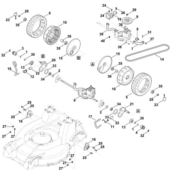 Picture of E - Regolazione altezza posteriore, trazione RM 756.0 YC