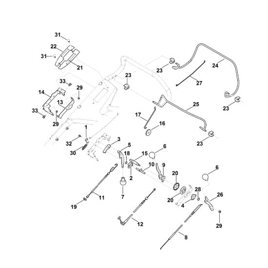 Picture of A - Parte superiore manubrio RM 756.0 YS