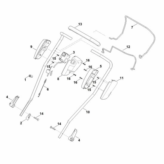 Picture of A - Parte superiore manubrio RMA 2.0 RT