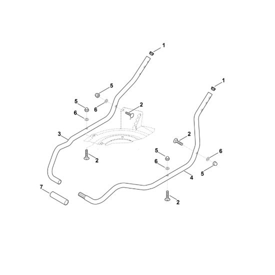 Picture of B - Parte inferiore manubrio RMA 2.1 RT