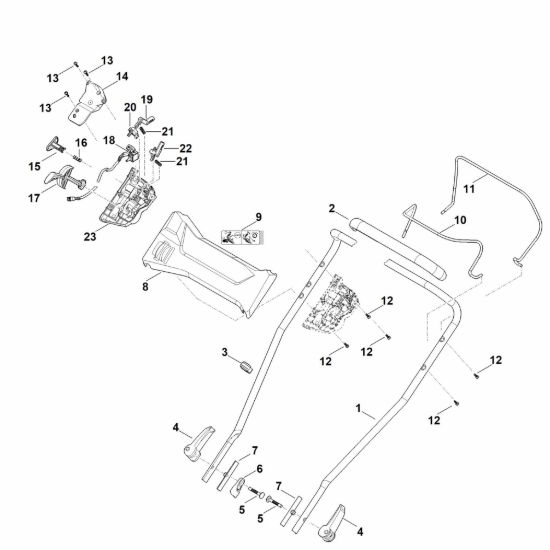 Picture of A - Parte superiore manubrio RMA 2.2 RPV