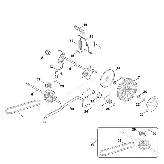 Picture of C - Carrello, impostazione in alto RMA 443.1 PC