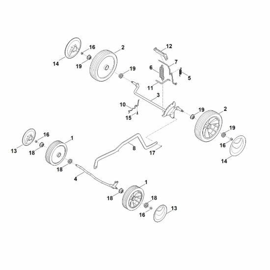 Picture of C - Carrello, impostazione in alto RMA 443.2