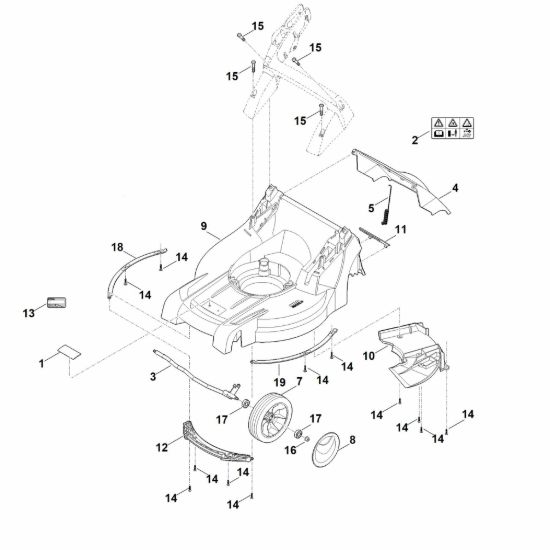 Picture of B - Scocca, asse anteriore RMA 448.1 PC