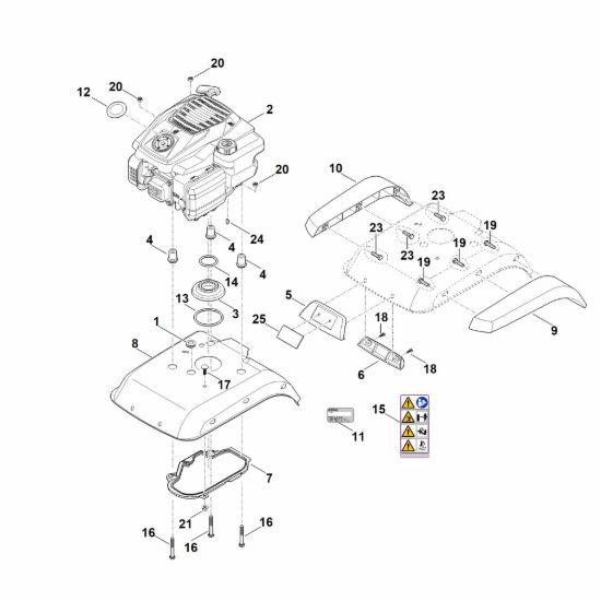 Picture of C - Copertura, motore MH 445.1
