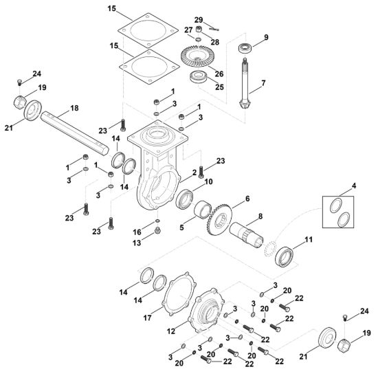 Picture of G - Gruppo conico e differenziale MH 700.0