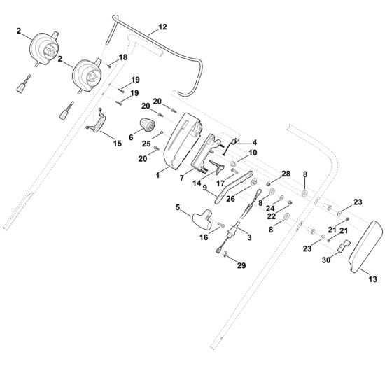 Picture of A - Parte superiore manubrio RLE 540.0