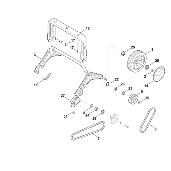 Picture of E - Asse posteriore, Trazione RLE 540.0