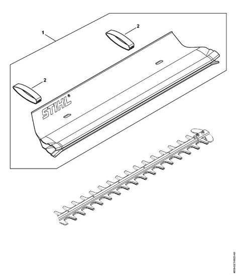 Lamiera raccogli-erba Tosasiepi a batteria (HLA) HLA 65 della marca STIHL