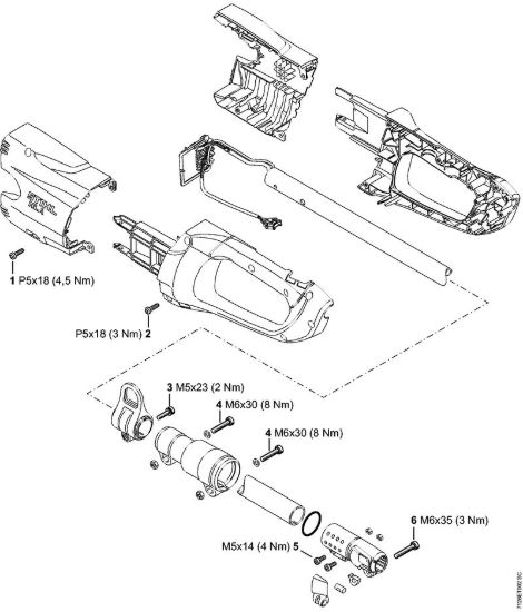 Coppie di serraggio Tosasiepi a batteria (HLA) HLA 85 della marca STIHL