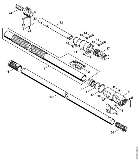 Stelo Tosasiepi a batteria (HLA) HLA 85 della marca STIHL