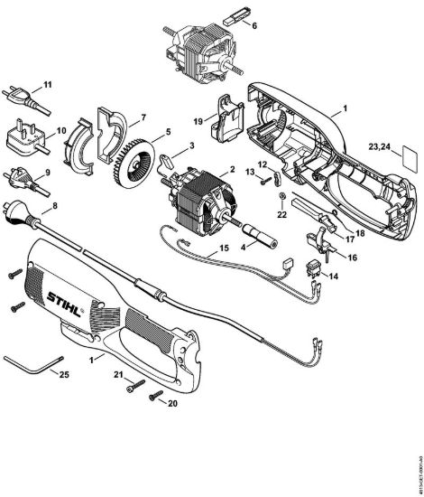 Corpo, Elettromotore Tosasiepi elettrico (HLE) HLE 71 della marca STIHL
