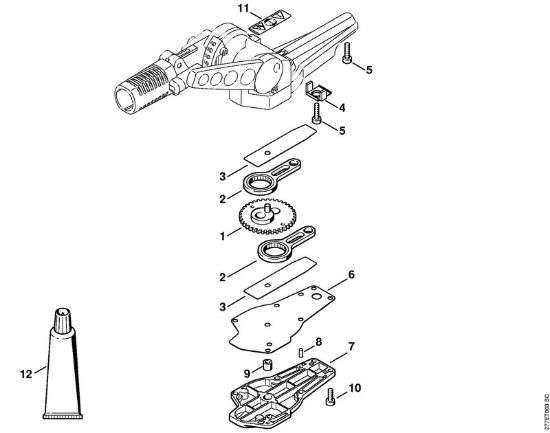 Riduttore lama a 125° regolabile Tosasiepi elettrico (HLE) HLE 71 della marca STIHL