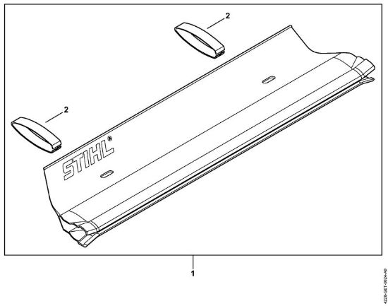 Lamiera raccogli-erba Tagliasiepi (HS) HS 45 2-MIX della marca STIHL
