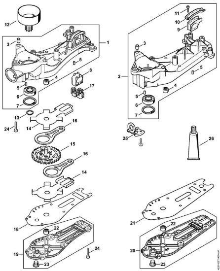 Riduttore HS 82 R, 87 R Tagliasiepi (HS) HS 82 RC-E della marca STIHL