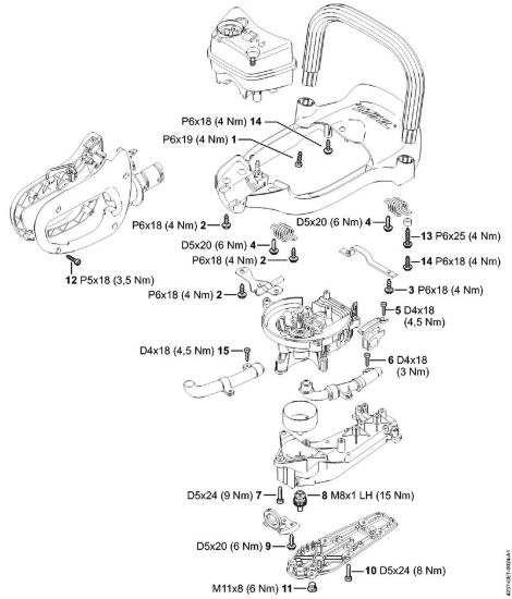 Coppie di serraggio Tagliasiepi (HS) HS 82 T della marca STIHL