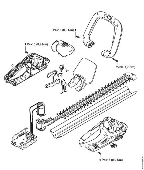 Coppie di serraggio Tagliasiepi a batteria (HSA) HSA 45 della marca STIHL