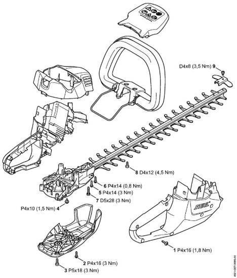 Coppie di serraggio Tagliasiepi a batteria (HSA) HSA 56 della marca STIHL