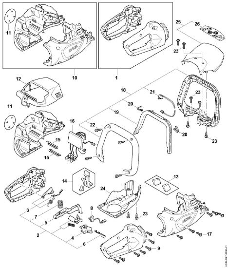 Picture of Corpo impugnatura, Carcassa motore, Modulo elettronico HSA 60.0