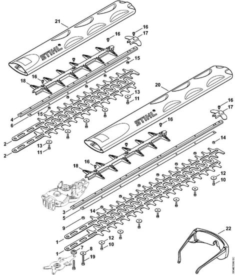 Dispositivo di taglio Tagliasiepi a batteria (HSA) HSA 86 della marca STIHL