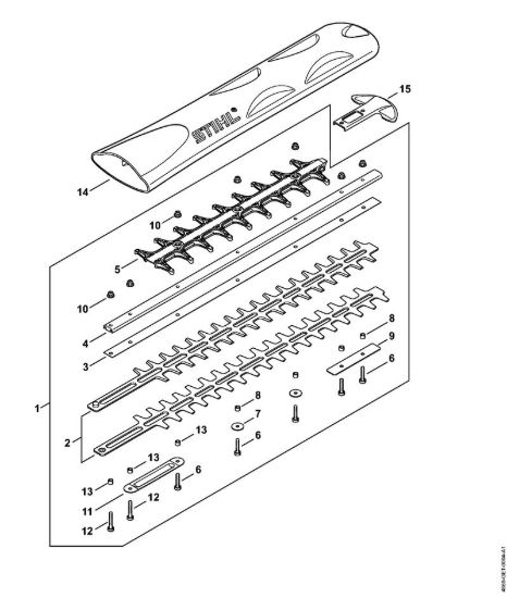 Dispositivo di taglio 500 mm T Tagliasiepi a batteria (HSA) HSA 94 T della marca STIHL