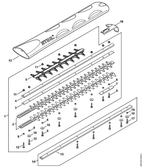 Dispositivo di taglio 600 mm T Tagliasiepi a batteria (HSA) HSA 94 T della marca STIHL