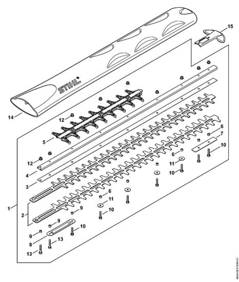 Dispositivo di taglio 750 mm T Tagliasiepi a batteria (HSA) HSA 94 T della marca STIHL