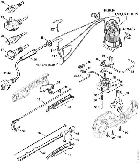 Elettromotore Tagliasiepi elettriche (HSE) HSE 61 della marca STIHL