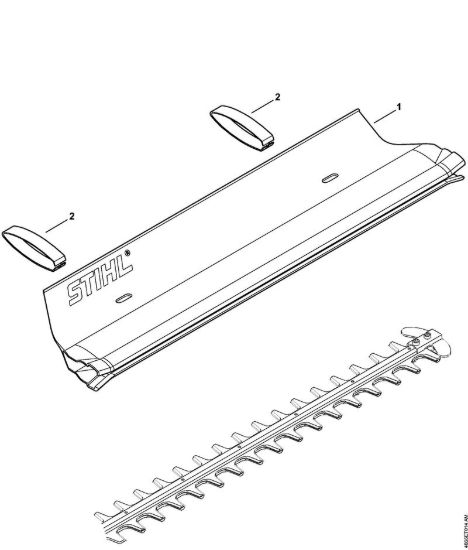 Lamiera raccogli-erba Tagliasiepi elettriche (HSE) HSE 81 della marca STIHL
