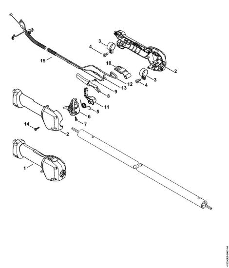 Impugnatura Sramatori telescopici (HT) HT 102 della marca STIHL