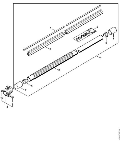 Stelo Sramatori telescopici (HT) HT 134 della marca STIHL