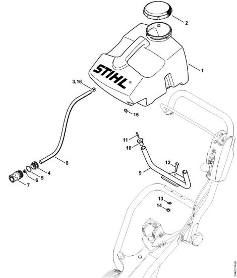 Serbatoio d'acqua Troncatrici (TS) FW 20 della marca STIHL