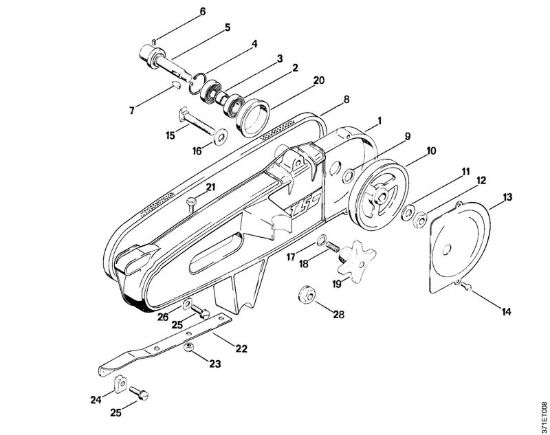 Raccordo, cinghia trapezoidale Troncatrici (TS) TS 08 S della marca STIHL