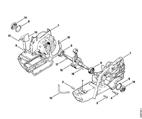 Carter albero a gomito Troncatrici (TS) TS 360 della marca STIHL