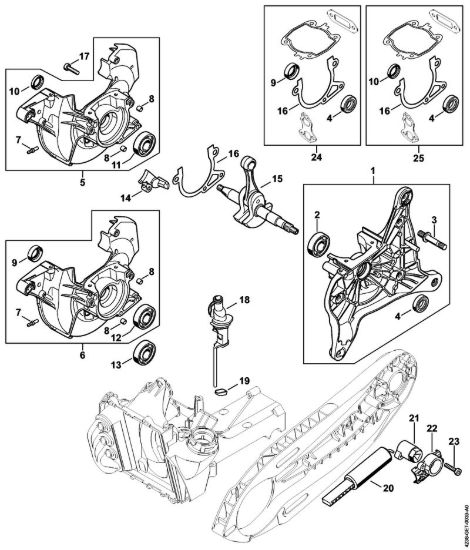 Carter albero a gomito Troncatrici (TS) TS 410-A della marca STIHL