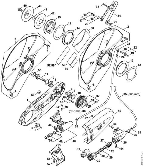 Raccordo, Riparo TS 410 Troncatrici (TS) TS 410-A della marca STIHL