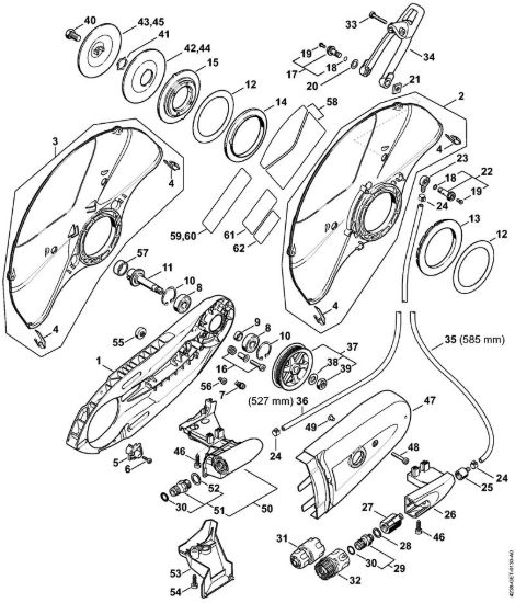 Raccordo, Riparo TS 420 Troncatrici (TS) TS 420-A della marca STIHL