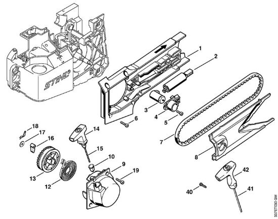 Dispositivo di avviamento Troncatrici (TS) TS 460 della marca STIHL