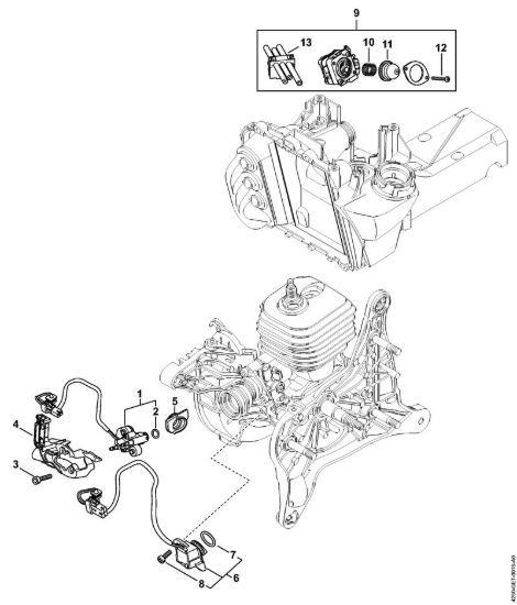 Impianto d'iniezione Troncatrici (TS) TS 500i-A della marca STIHL