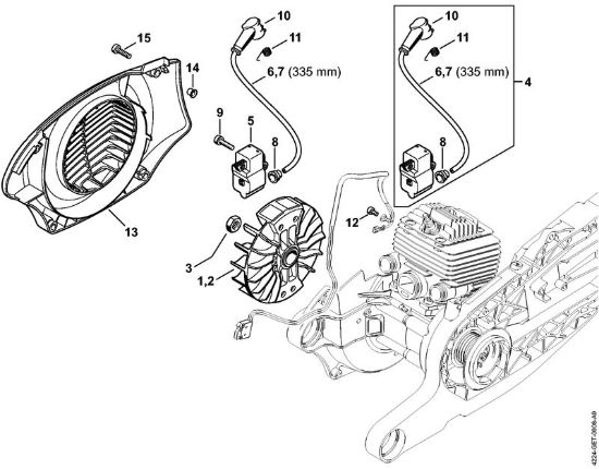 Impianto di accesione Troncatrici (TS) TS 700-Z della marca STIHL