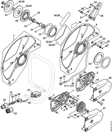 Supporto con riparo con allacciamento d'agua Troncatrici (TS) TS 700-Z della marca STIHL