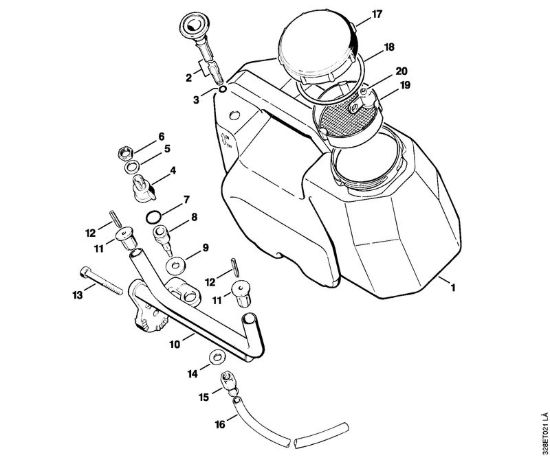 Serbatoio d'acqua Troncatrici (TS) TS 760 della marca STIHL