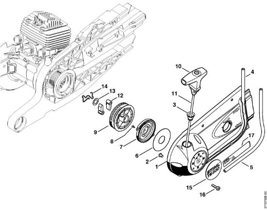 Dispositivo di avviamento Troncatrici (TS) TS 800 della marca STIHL