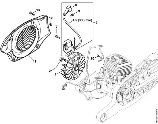 Impianto di accesione Troncatrici (TS) TS 800-Z della marca STIHL